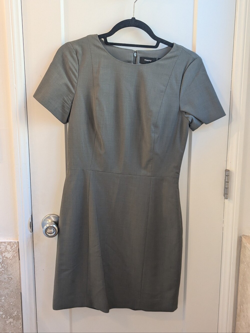 Theory Wool Blend Sheath Dress
